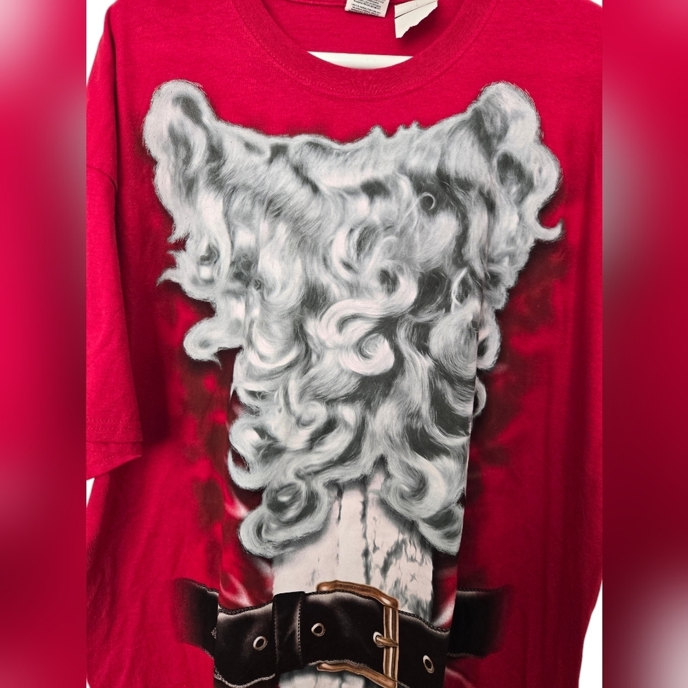 NWT Santa face mens tee size 2X - Picture 2 of 3